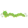 Illustration Of A Cute Number Caterpillar Sticker