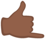 Illustration Of A Hand Doing The Shaka Gesture Sticker