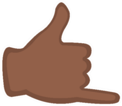 Illustration Of A Hand Doing The Shaka Gesture Sticker