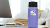 Illustration Of A Sheep With A Lamb Sticker on a Water Bottle (New) example
