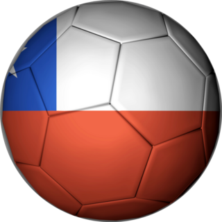 Illustration Of A Soccer Ball With Chile Flag Sticker