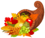 Illustration Of A Thanksgiving Cornucopia Sticker