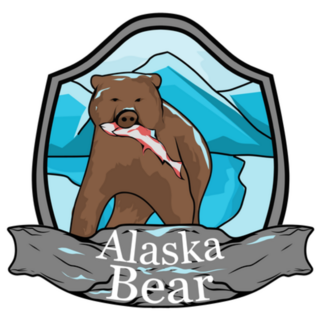 Illustration Of Alaska Bear Sticker