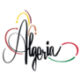 Illustration Of Algeria Lettering Sticker