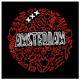 Illustration Of Amsterdam Sticker