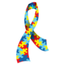 Illustration Of An Autism Awareness Ribbon Jigsaw Sticker