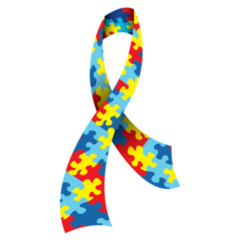 Illustration Of An Autism Awareness Ribbon Jigsaw Sticker