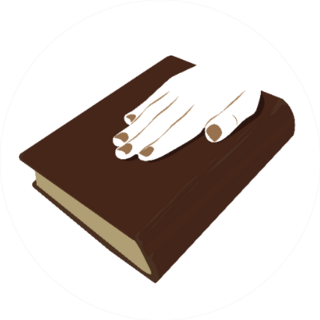 Illustration Of An Oath On The Bible Sticker