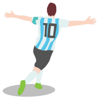 Illustration Of Argentina Professional Soccer Sticker