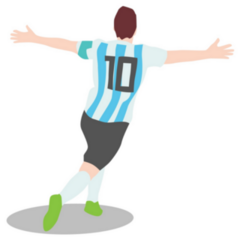 Illustration Of Argentina Professional Soccer Sticker