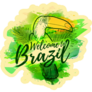 Illustration Of Brazil Toucan Sticker
