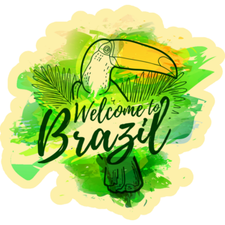 Illustration Of Brazil Toucan Sticker