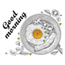 Illustration Of Breakfast Good Morning Sticker