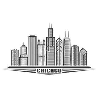 Illustration Of Chicago City Sticker