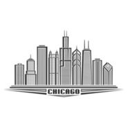 Illustration Of Chicago City Sticker