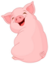 Illustration Of Cute Pretty Pig Sticker