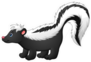 Illustration Of Cute Skunk Cartoon Sticker