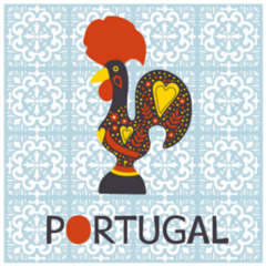 Illustration Of  Decorated Barcelos Rooster Symbol Of Portugal Sticker