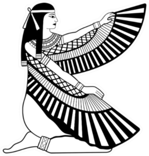 Illustration Of Egyptian National Drawing Goddess Isis Sticker