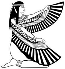 Illustration Of Egyptian National Drawing Goddess Isis Sticker