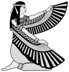 Illustration Of Egyptian National Goddess Isis Sticker