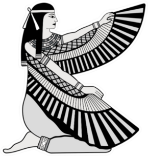 Illustration Of Egyptian National Goddess Isis Sticker