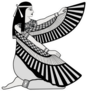 Illustration Of Egyptian National Goddess Isis Sticker