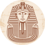 Illustration Of Egyptian Pharaohs Mask Sticker