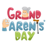Illustration Of Grandparents Day Lettering Sticker