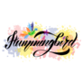Illustration Of Hummingbird Text Sticker