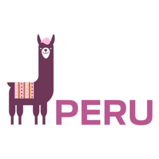 Illustration Of Lama For Peru Logo Sticker