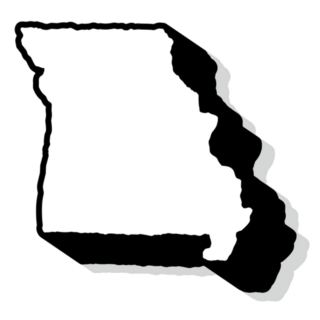 Illustration Of Missouri Map Sticker