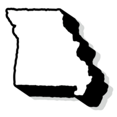 Illustration Of Missouri Map Sticker