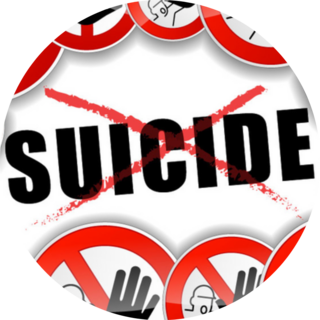 Illustration Of No Suicide Abstract Concept Sticker