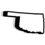 Illustration Of Oklahoma Map Sticker