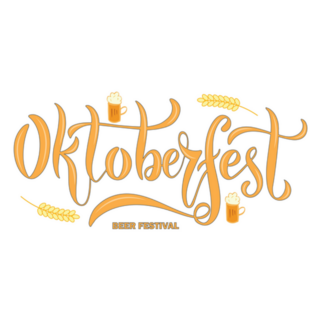 Illustration Of Oktoberfest German Lettering Sticker