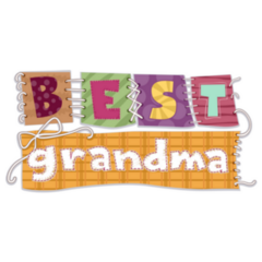 Illustration Of Patches Worlds Best Grandma Sticker