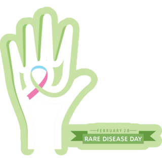 Illustration Of Rare Disease Day Green Sticker