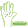 Illustration Of Rare Disease Day Green Sticker