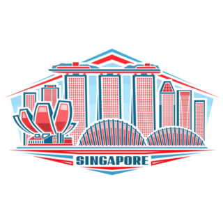 Illustration Of Singapore City Logo Sticker