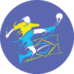 Illustration Of Soccer Player With Flag Of Brazil Sticker