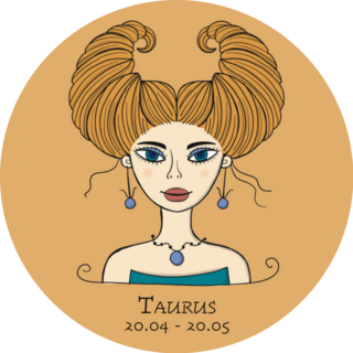 Illustration Of Taurus Element Of Earth Sticker