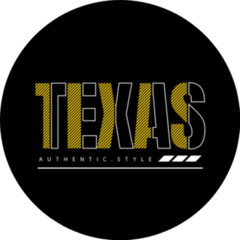 Illustration Of Texas Text Sticker