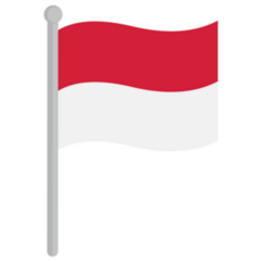 Illustration Of The Flag Of Indonesia Sticker