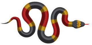 Illustration Of Tropical Snake Sticker