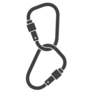 Illustration Of Two Carabiners Sticker