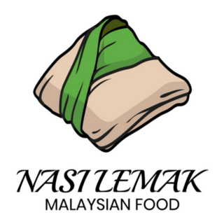 Illustration Of Wrap Coconut Milk Rice Malaysian Sticker
