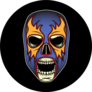 Illustration Skull With Wrestling Mask Sticker