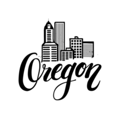 Illustration Skyline Of Portland, Oregon Sticker