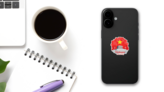 Illustration Vietnam National Day Sticker on a Phone (New) example